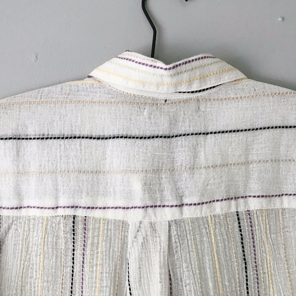 New Michael Stars Long Sleeve Beach Stripe Top - Picture 6 of 7